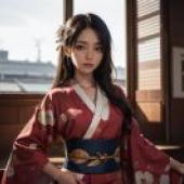 Free Download Beauty Wallpaper: Alluring Woman in Kimono