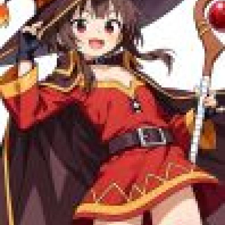 魔法少女，一個穿著紅黃洋裝的女孩。