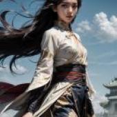 手機桌布 武俠風，寫實 古代華美：中國模特與東方武俠