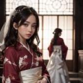 Free Download Beautiful Wallpaper: Mystical Church Wedding with Chizuko Yoshida and Her Artistic Allure