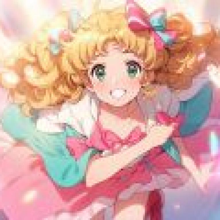 Girl from the Alps，Cartoon girl with bow and dress.