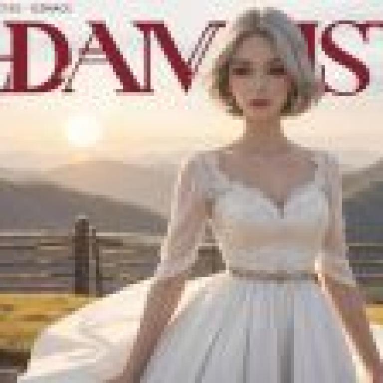 Computer wallpaper， magazine cover photo of white-haired beauty， real person， silver-haired wonderland