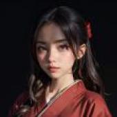 Floral Kimono Fantasy - Free Kimono Beauty in Red Wallpaper
