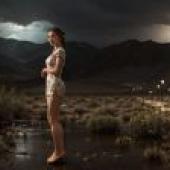 Desert Moon Night Young Love -Andor Basch matte movie tablecloth free
