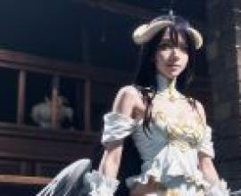 Computer wallpaper， Albedo， アルベド， Albedo， OVERLORD character， live-action version， Hayao Miyazaki COSPLAY selection