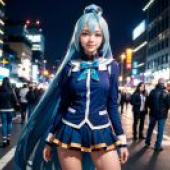 真人版，人氣動漫，水之女神阿克婭，為美好的世界獻上祝福，「夜光時尚」