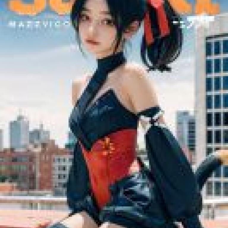 貓宮又奈 Nekomiya Mana，Soni， the cat woman on the red bench.