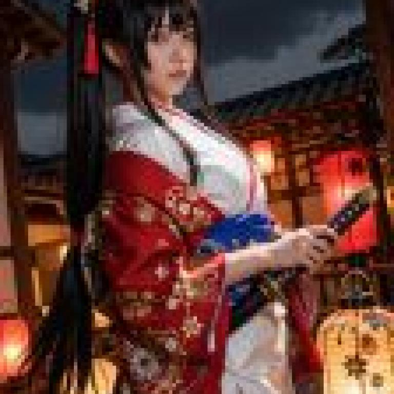 girls，A girl in Japanese attire.