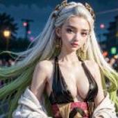 The blade of ghosts swims in Guo， live -action version， falling girl， and the garage of the dark gold night