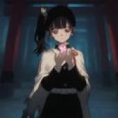 Tsuyuri Kanao，A girl holding something with the word love on it.