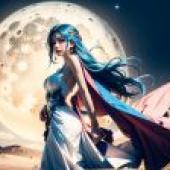 Computer wallpaper， live version， Naferutali D. Vivi， ONE PIECE， blue-haired Moon Goddess