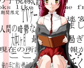 [小時候][塗鴉]圖書館的少女