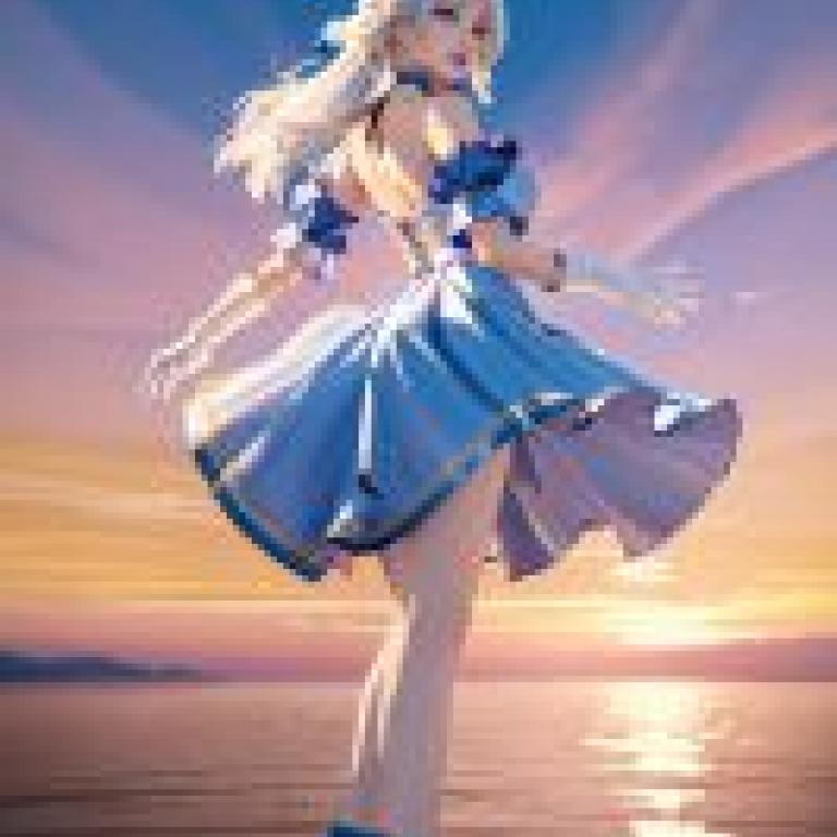 崩壞星軌，羅賓，天使站在水面上。