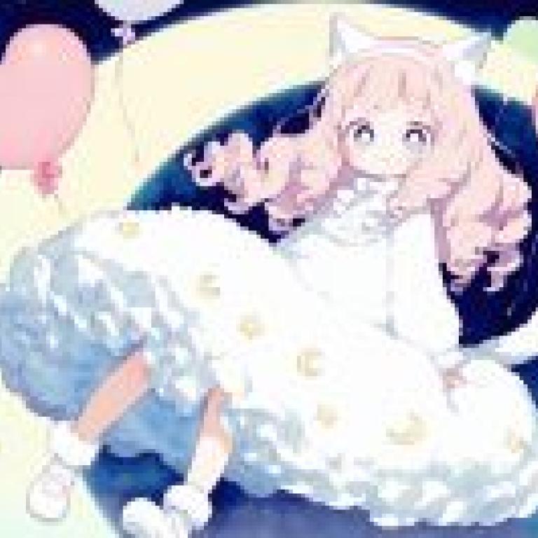 時髦女孩：一隻穿著睡衣的貓坐在月亮上。