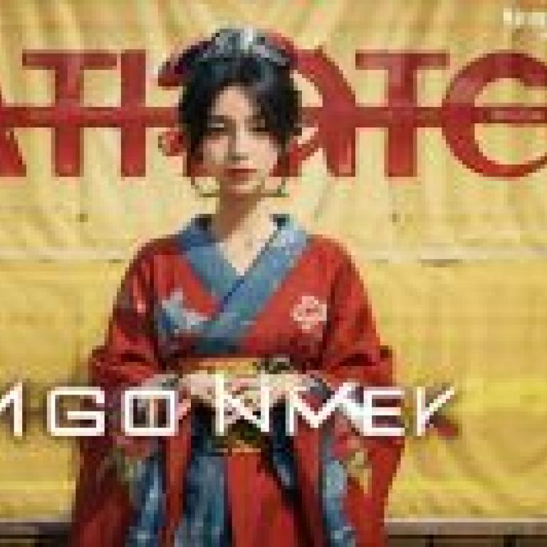 女華 (ジョカ) ， Joka，A woman in a red kimono with the letter M on her chest.