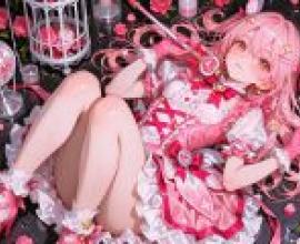 Magical Girl Flower，A girl wearing pink dress in the image.