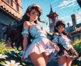 花園仙境繪卷 - Artgerm與Rossdraws詳細畫桌布免費下載