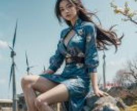 手機桌布，樹與女人，寫實，被選為雜誌 - 封面人物為 Winnid Frasec。