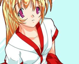 [小時候][塗鴉]凝望的少女