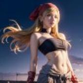 computer wallpaper，Winry Rockbell，Fullmetal Alchemist，live version，bikini skateboard warrior