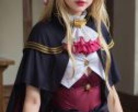 Mahoutsukai Reimeiki Roux，A girl in a cosplay dress.