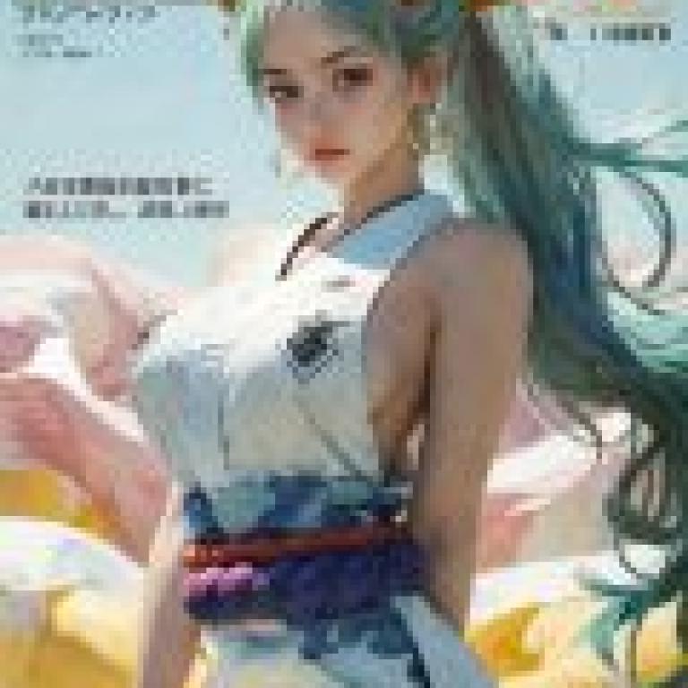 Yamato，One Piece，A woman dressed in blue and white wearing horns.