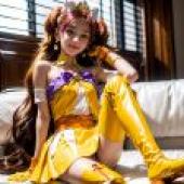 Computer desktop， live version， beautiful girl of light， Skinchuki Chuan Qiluo， Cure Twinkle， Shabai Man Beauty Girl