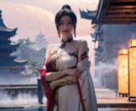 永恆瘋狂皇帝，凌梅爾，一位站在燈籠前的女子。