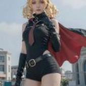 jahoda Genshin Impact，身披紅色斗篷的貓女。