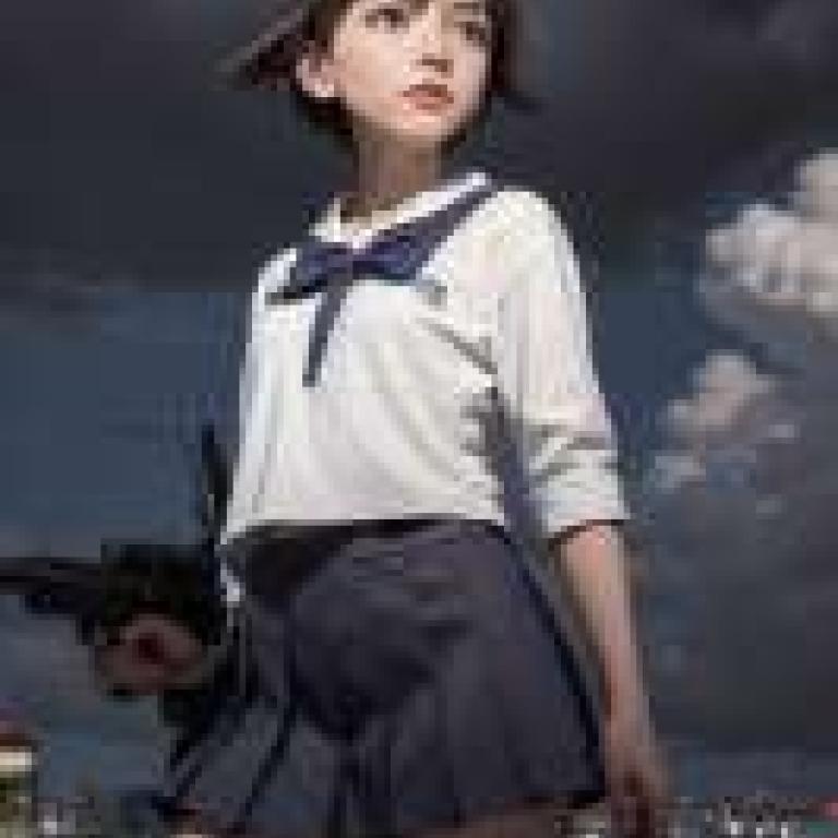 Yoshika Miyafuji，Strike Witches，A girl with a gun in her hand.