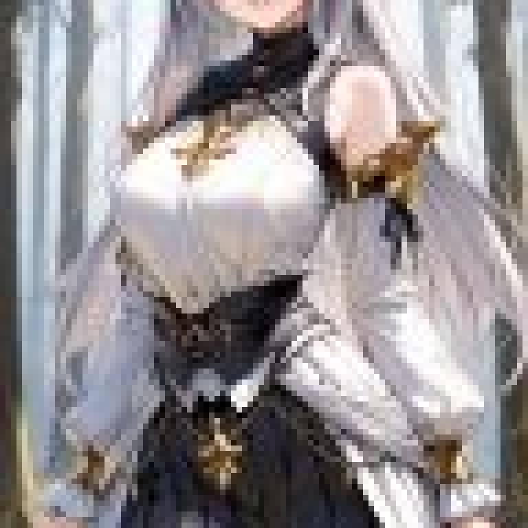 TA，Anime character with white hair.