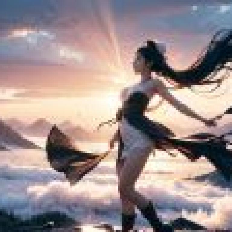 電腦桌布，真人版，和服美女，「山巔幻想」