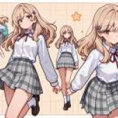紫陽菜瀨名，動漫少女角色。