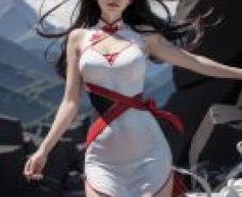 Mirage of MountainsGirl is wearing a short dress.