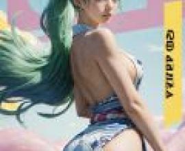Yamato，One Piece，Girl on cover magazine with horns.