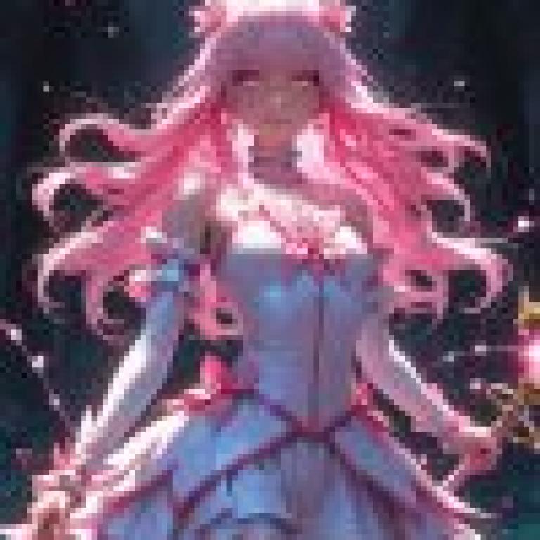 dress up，A girl in white dress with pink flowers on her head.