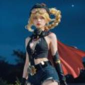 jahoda Genshin Impact，一位夜間的女吸血鬼。