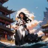 Beauty in White Dress Against the Sky - Free Download featuring Charlie Bowater and Cushart Krenz