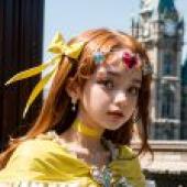 Computer tablecloth， live -action version， beautiful girl， beautiful angel， border tuna， ako shirabe， fantasy princess style