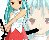 [小時候][塗鴉]雙劍少女