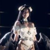 computer wallpaper， Albedo， Albedo， OVERLORD character， live-action version， Heroic Stance: Live-action Nico Robin Cosplay Phantom