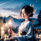 kimono candlelight