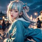真人版，Gawr Gura，鯊魚姬，Vtuber，hololive production「都市之夜」