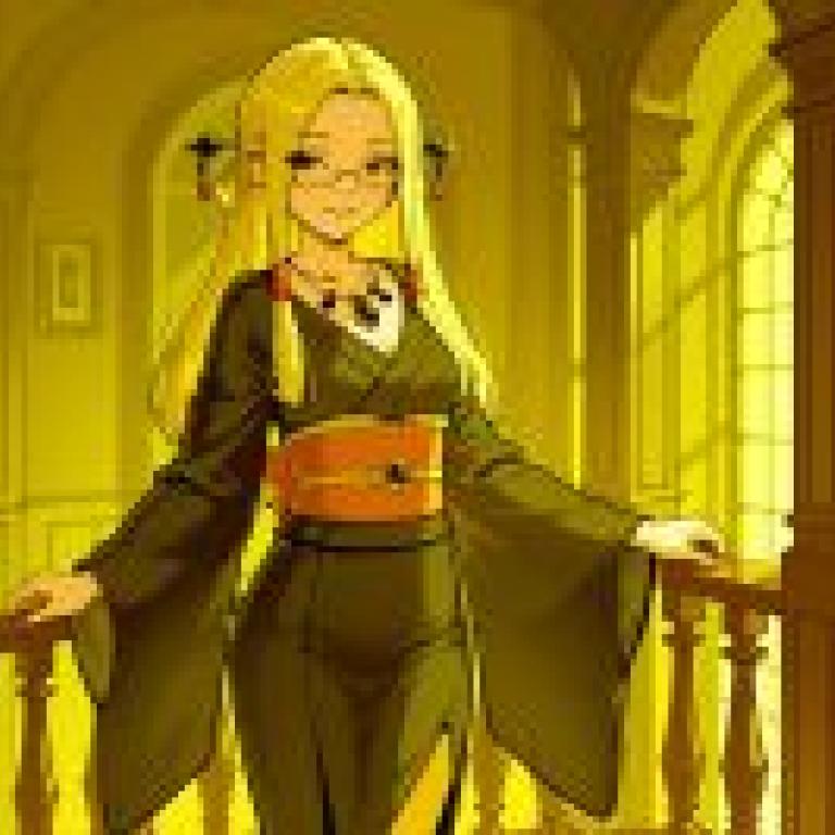 擁有秘密的情婦，身穿和服的女子眺望陽台。