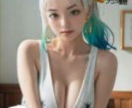 海賊王 Yamato 一個頭上長著角、有著藍色頭髮的女孩。