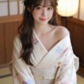 Kimono Phantom，A woman in a kimono.