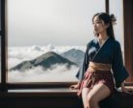 電腦桌布，日本性感短裙美女，寫實，「亞洲風情」