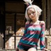 Computer wallpaper， Roxie Homiga， Pokemon， real person， the beauty of alien movies