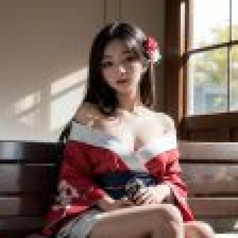 電腦桌布，真人版，和服美女，和服烏爾津之美