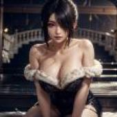 電腦桌布，真人版，太空戰士10 final fantasy lulu 露露，「美夢綻放」- 迷人姿態的動漫女孩現實版